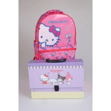 x Dekomus "candy Kitty Collection" Hello Kitty Lisanslı Ortopedik Ilkokul Çantası ve Saplı Çanta Seti