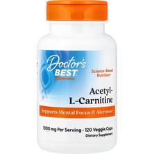 Doctor's Best Acetyl-L-Carnitine Hcl 1000 Mg 120 Veggie Caps