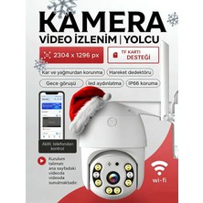 Dobest 3mp Wifi Ptz Güvenlik Kamerası 360° Dönüş 30 Metre Gece Görüşü Hareket Algılama ve Takip Uzaktan Izleme Telefon Kontrollü Iki Yönlü Ses Dış Mekan Kamera