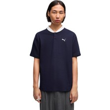 Puma  Class Relaxed Material Erkek Lacivert Günlük Stil T-Shirt 69430206