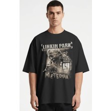 Sevbano Linkin Park Meteora Rock Metal Müzik Grubu Baskılı Unisex Oversize Premium Tişört
