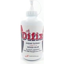 Difix Ahşap Çiçek Maket Kumaş Karton Tutkalı Su Bazlı Kokusuz Beyaz Renk 100GR