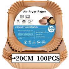 Mıopen Sıcak Hava Fritözleri Için Fırın Kağıdı, 100 Adet Airfryer Pişirme Kağıdı, Yapı�