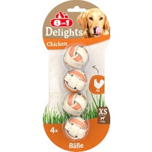 8in1 Delights Ball Top Şeklinde Kemik, 36 gr Köpek Ödülü