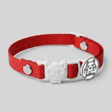 Charmlı Kedi Boyun Tasması (Safety Click) (Kırmızı)