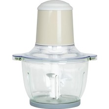 Berghoff Gem Retro 400 W Elektrikli Doğrayıcı – 2 L Cam Hazne, Bakır Ac Motor / Vanilya Krem
