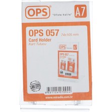 Ops A7 Dikey Eğimli Kartlık Afiş Taşıyıcı Broşürlük