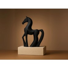 Tsc Hediyelik Modern Soyut At Heykeli – Minimalist Sanat Ev Ofis Dekorasyonu 15 cm