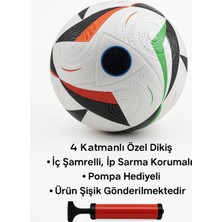 Techcg Futbol Topu Dünya Kupası Tasarımı Profosyonel Top Halı Saha Çim Saha + Demir Hava Pompa