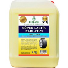 Terlans Lastik Parlatıcı Jel 5 kg + Uygulama Süngeri Tire Cleaning Gel Extra Glossy