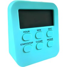 Mini Saat - Dijital Masa Saati - Araç Saati Alarm Kronometre - Mini