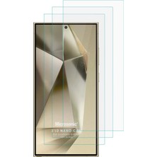 Samsung Galaxy S24 Ultra Screen Protector Nano Glass Cam Ekran Koruyucu (3`lü Paket) [galaxy S24 Ul