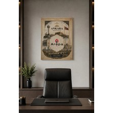 Sonictouch Duvar Halısı 50X70CM Kişiye Özel Firma Logolu Iş Yeri Ofis Duvar Örtüsü Ankara Temalı