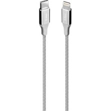 Ttec-Alumicable Usb-C - Lightning Hızlı Şarj Kablosu 150 cm (Gümüş)