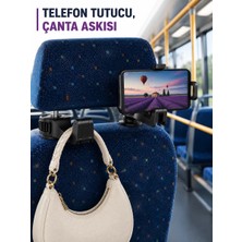 Dolozena Araç Içi Telefon Sabitleyici ve Koltuk Arkası Çanta Askılığı