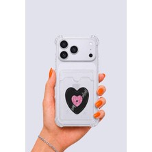 Dolozena iPhone 17 Pro Max Kartlıklı Vinly Desenli Kılıf