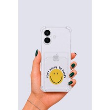 Dolozena iPhone 17 Kartlıklı Gülücük Desenli Kılıf
