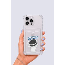 Dolozena iPhone 13 Pro Max Kartlıklı Oreo Desenli Kılıf