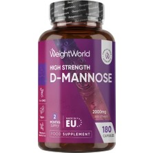 Weight World High Strength D-Mannose 2000 Mg 180 Kapsül 2 Aylık
