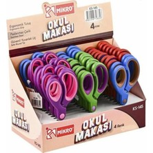 Mikro Öğrenci Makası KS-145 Karışık Renk  - 2 Adet