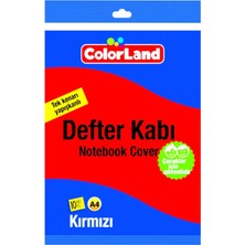 Colorland Hazır Defter Kabı A4 10LU Kırmızı