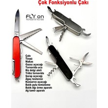 Flyon Kaliteli 13 fonksiyonlu Çakı Deprem Çantası ve Kamp İçin İdeal Portatif  Cep Çakısı