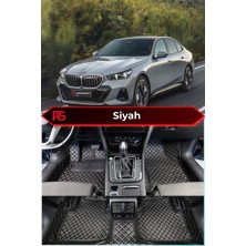 Bmw I5 Siyah Üzeri Siyah Dikiş 8d Diamond Premium Kaymaz Deri Oto Paspas