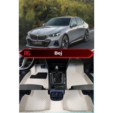Bmw I5 Bej-Krem Renk 8d Diamond Premium Kaymaz Deri Oto Paspas