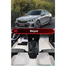 Bmw I5 Beyaz Renk 8d Diamond Premium Kaymaz Deri Oto Paspas