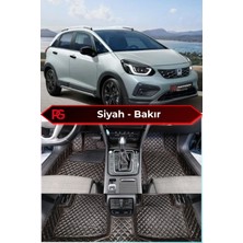 Honda Jazz Hybrid Crosstar Siyah Üzeri Bakır Dikiş 8d Diamond Premium Tam Kaplama Deri Oto Paspas