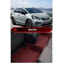 Honda Jazz Hybrid Crosstar Bordo Renk 8d Diamond Premium Havuzlu Deri Oto Paspas