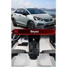 Honda Jazz Hybrid Crosstar Beyaz Renk 8d Diamond Premium Kaymaz Deri Oto Paspas