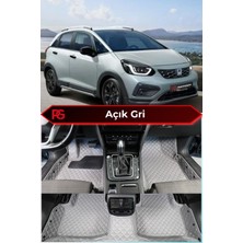 Honda Jazz Hybrid Crosstar Açık Gri 8d Diamond Premium Havuzlu Deri Oto Paspas