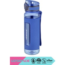 Uzspace 520 ml Tritan Su Matarası Silikon Korumalı Kaydırmaz Gövde ile Taşınabilir Kullanım