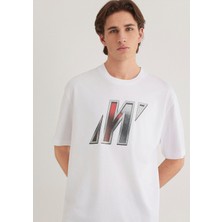 Mavi Mavi Pro Logo Baskılı Beyaz Tişört 0612750-620
