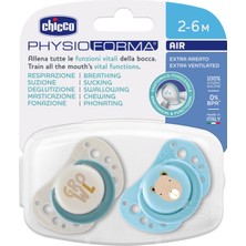 Chicco PhysioForma Air 2'li Silikon Emzik 2-6 Ay Erkek