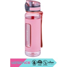 Uzspace 520 ml Silikon Korumalı Tritan Matara BPA İçermez Dayanıklı ve Hafif Tasarım