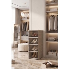 Kitchen Life 4'lü Modüler Çok Amaçlı Çekmeceli Ayakkabı Düzenleyici Organizer