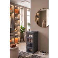 Kitchen Life 4'lü Modüler Çok Amaçlı Çekmeceli Ayakkabı Düzenleyici Organizer