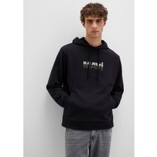 Mavi Mavi Logo Baskılı Siyah Sweatshirt 0S10395-900
