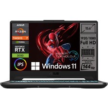 Asus Tuf Gaming A15 Amd Ryzen 7-7445HS 16GB Ram 1tb SSD 4gb Geforce RTX3050 15.6 Inç Fhd 144Hz Windows 11 Pro Taşınabilir Bilgisayar Asbertech