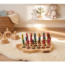 Woodifay Atölye Woodify Ahşap Kirpi Renk Eşleştirme Oyuncağı - Ince Motor Becerisi Geliştirici Montessori Eğitici Oyuncak