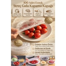 Tasarım Evi 100 Adet Pratik Tazeliği Koruyan Tencere ve Tabak Bonesi | Çok Amaçlı Kapak Gıda Bonesi