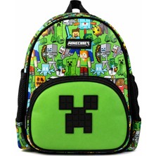Minecraft Lisanslı Erkek Çocuk Anaokulu Çantası - Minecraft Yazılı - 26601