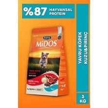 Midos Kuzu ve Pirinçli Yavru Köpek Maması Sağlıklı Büyüme 3 kg