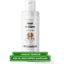 Greenwich Kedi ve Köpek Şampuanı 400 ml – Doğal İçerikli Vegan Şampuan | Günlük Tüy Bakımı, Nazik Temizlik ve Ekonomik Boy