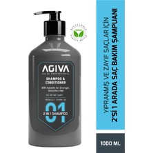 Agiva Care & Beauty Yıpranmış ve Zayıf Saçlar Içiin 2'si 1 Arada Saç Bakım Şampuanı - Vegan