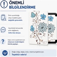 Cosmostech Amazon Kindle Paperwhite 4 E-Kitap Okuyucu Kılıfı  Çiçekli