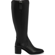 Tergan Siyah Hakiki Deri Kadın Çizme - K25K1CM68343-A23