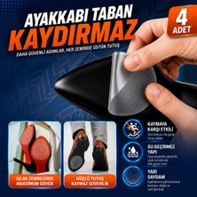 Badem10 Ayakkabı Taban Kaydırmaz Şeffaf Kendinden Yapışkanlı Kaymaz Ped Makasla Kesilebilir Su Geçirmez
